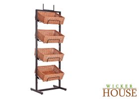 Wicker Baskets Floor Stand