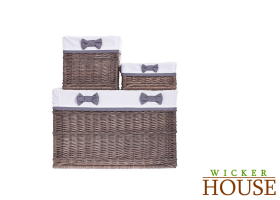 Brown Wicker Baskets Set