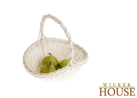 White Wicker Basket