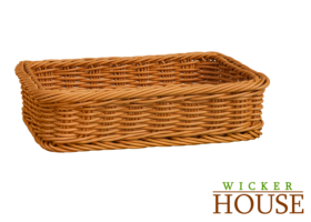 Polywicker Basket PB1052 Yellow Oak