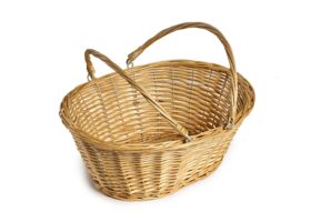 Light Wicker Shopping Basket