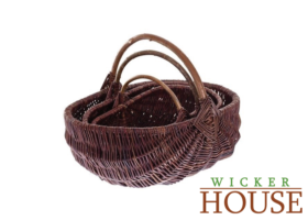 WICKER KITCHEN STORAGE BASKET