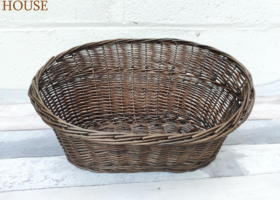 Onyx wicker tray